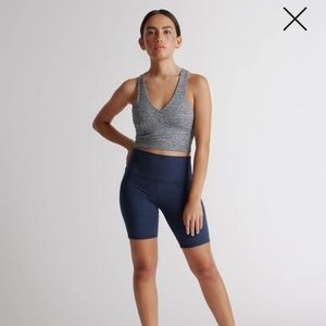 Quince Deep Blue Women's Bike Shorts